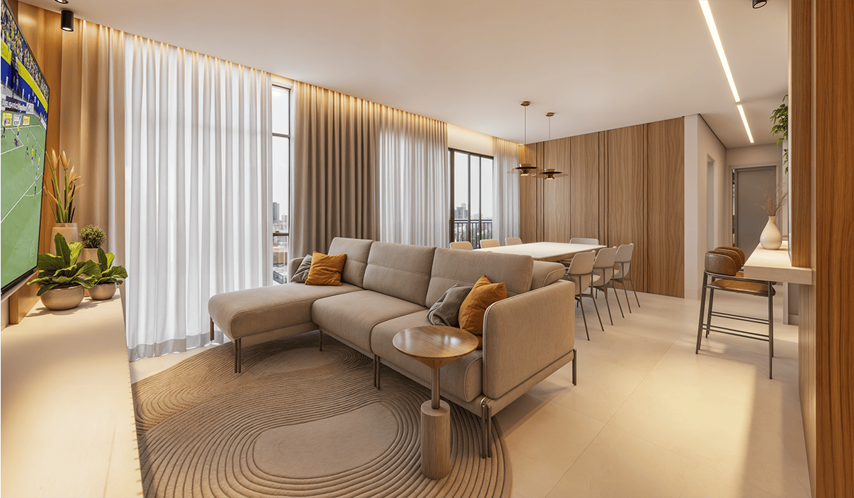 Espaço Living -  Conceito Integrado